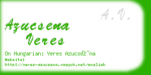 azucsena veres business card